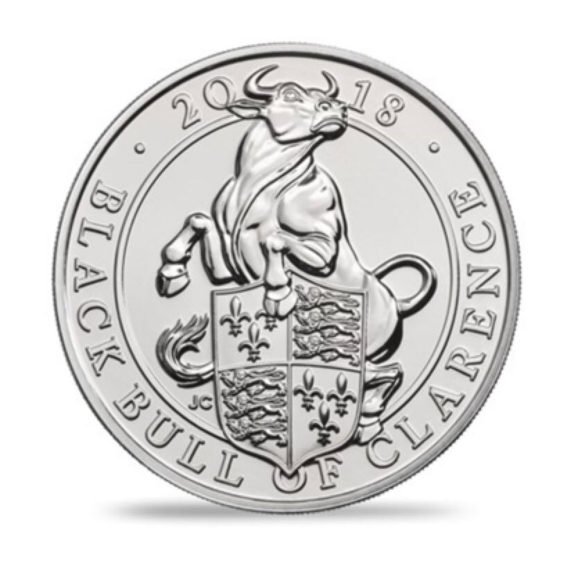 Queens Beasts 2018 - The Black Bull Of Clarence Brilliant Uncirculated  coin collectible - Main Image 2