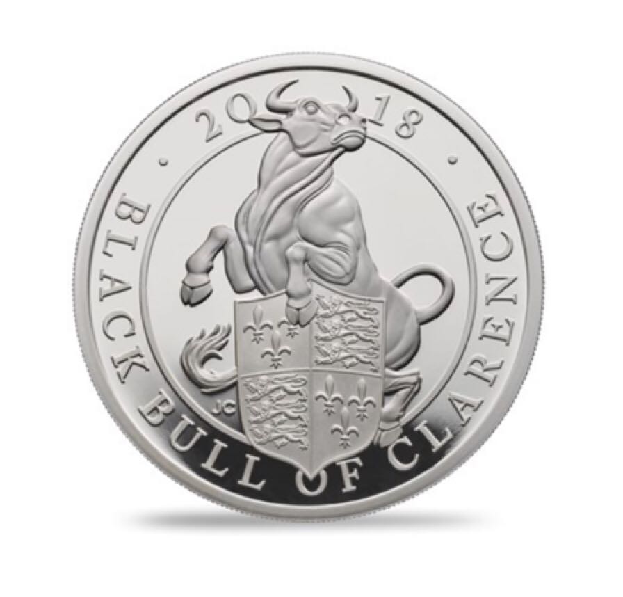 Queens Beasts 2018 - The Black Bull Of Clarence Proof  coin collectible - Main Image 2