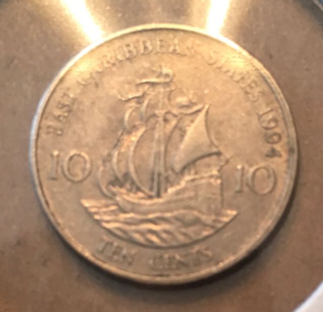 Foreign - East Caribbean Elizabeth II 10 Cents  coin collectible - Main Image 1