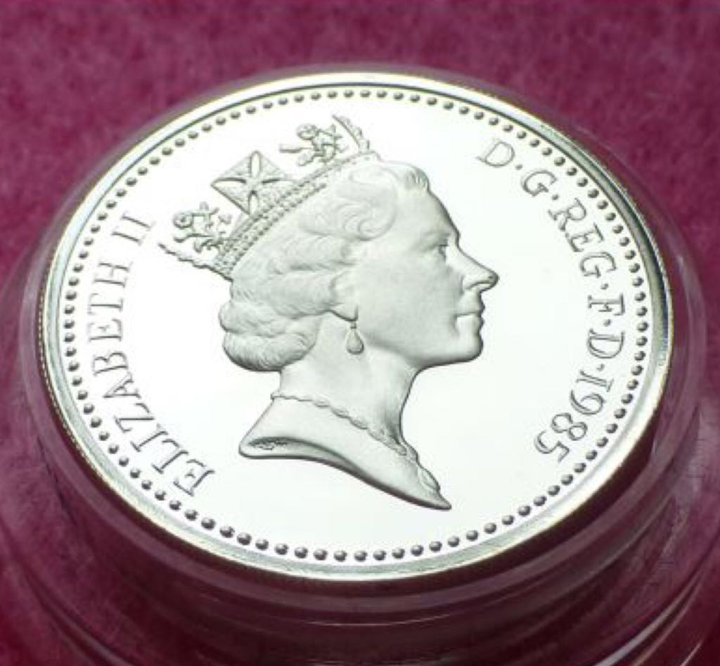 1985 Welsh Leek Silver Proof  coin collectible - Main Image 2