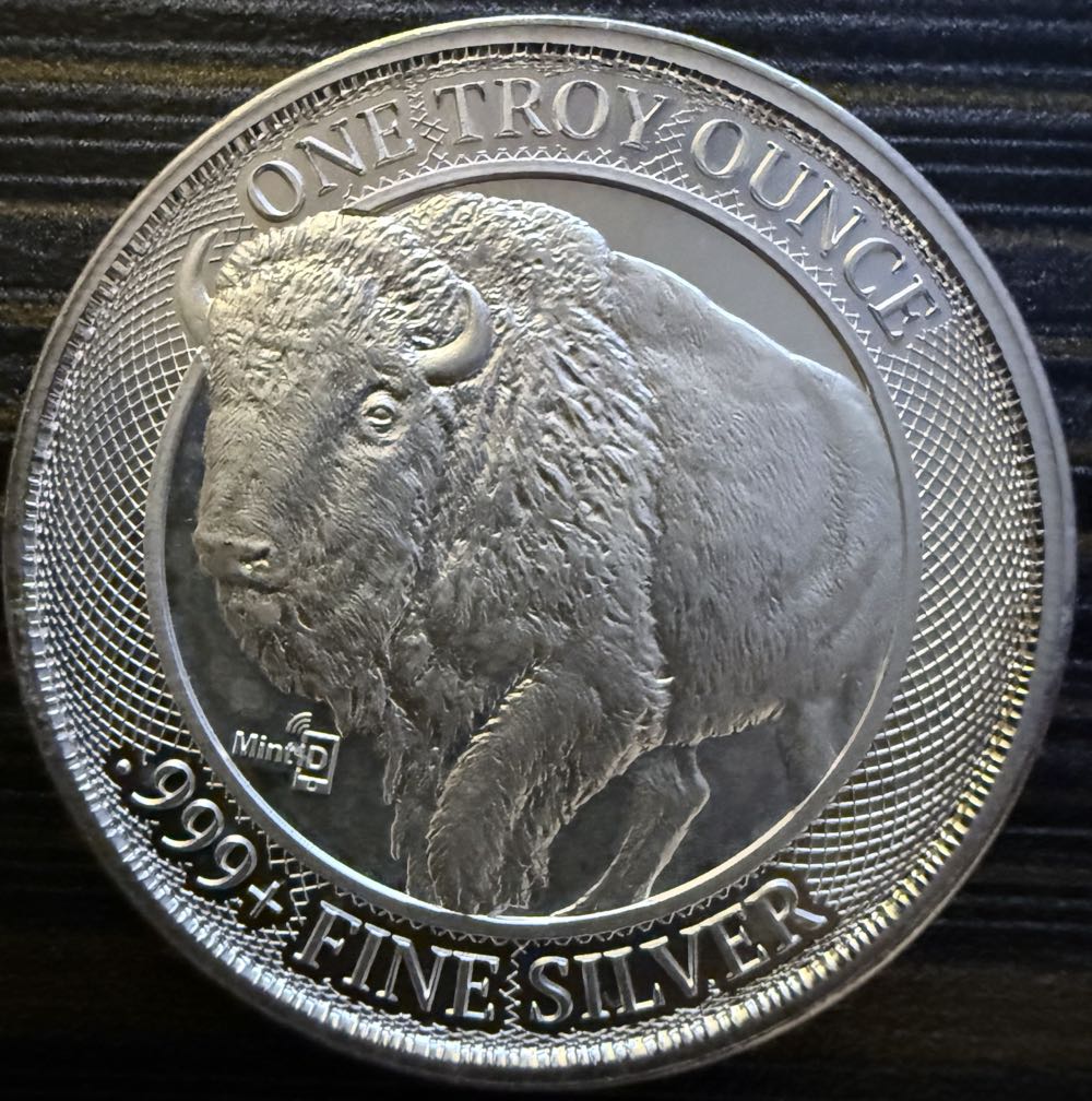 Silver Bullion Roll-1 oz .999 Silver Stacker “MintID.com” Buffalo (20) Per Roll  coin collectible - Main Image 2