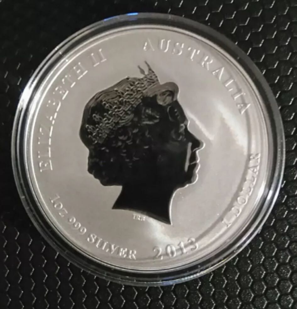 2013 1oz Silver Australian Lunar Series ll Year Of The Snake  coin collectible - Main Image 2