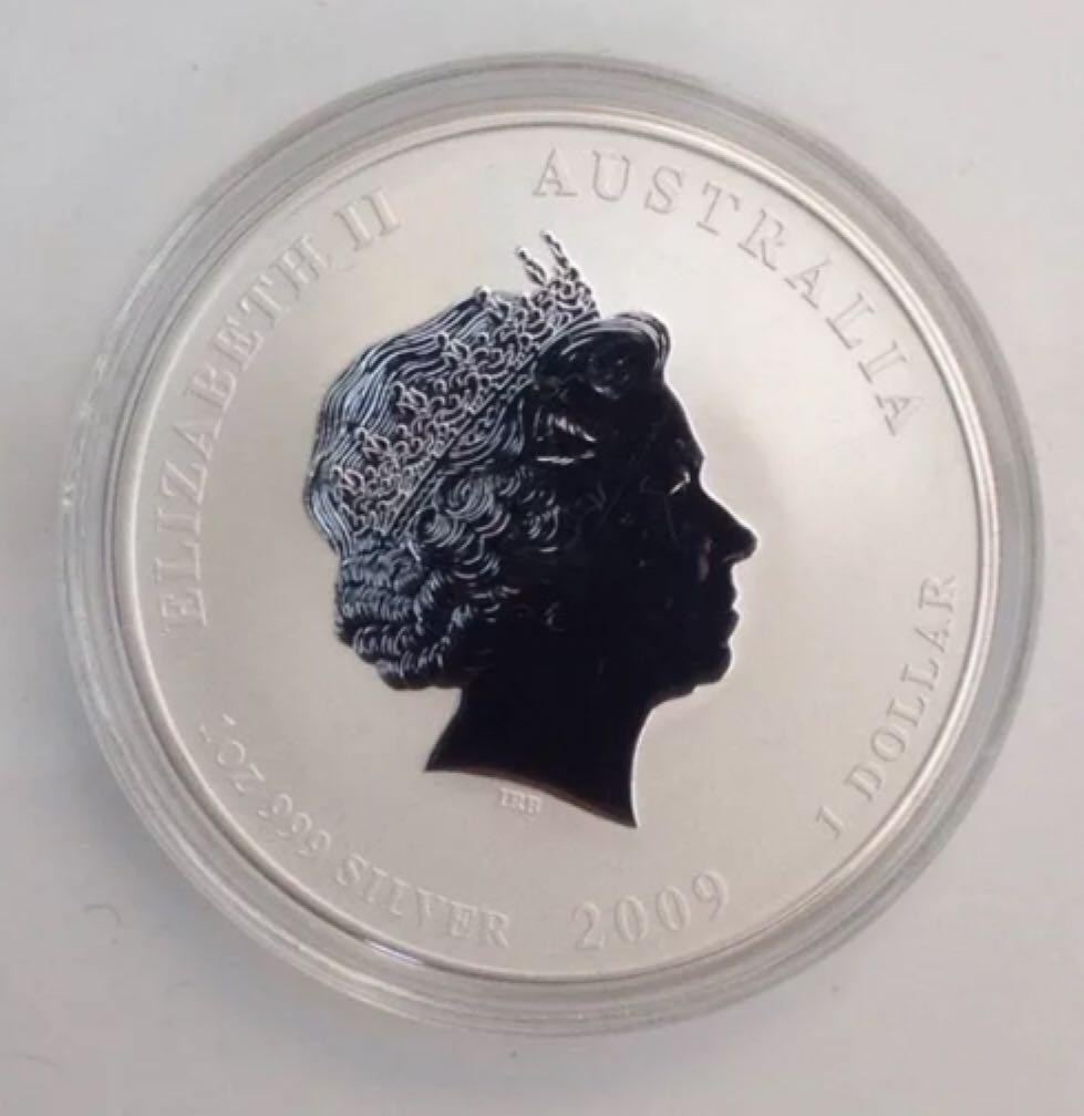 2009 1oz Silver Australian Lunar Series ll Year Of The Ox coin collectible - Main Image 2