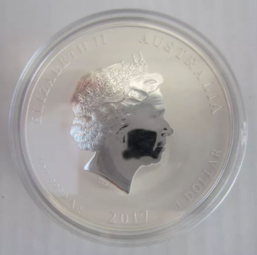 2017 1oz Silver Australian Lunar Series ll Year Of The Rooster  coin collectible - Main Image 2