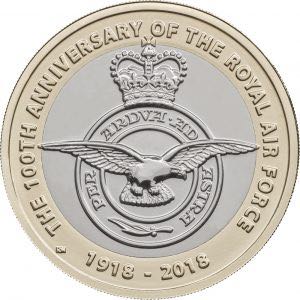 RAF Centenary Badge £2 Brilliant Uncirculated  coin collectible - Main Image 2