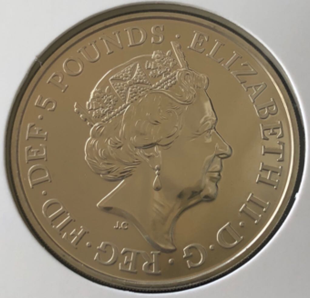 2017 £5 Unicorn Of Scotland  coin collectible - Main Image 2