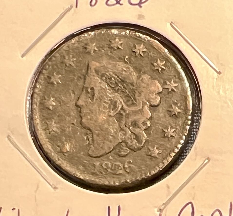 1826 Coronet Head Large Cent  coin collectible - Main Image 3
