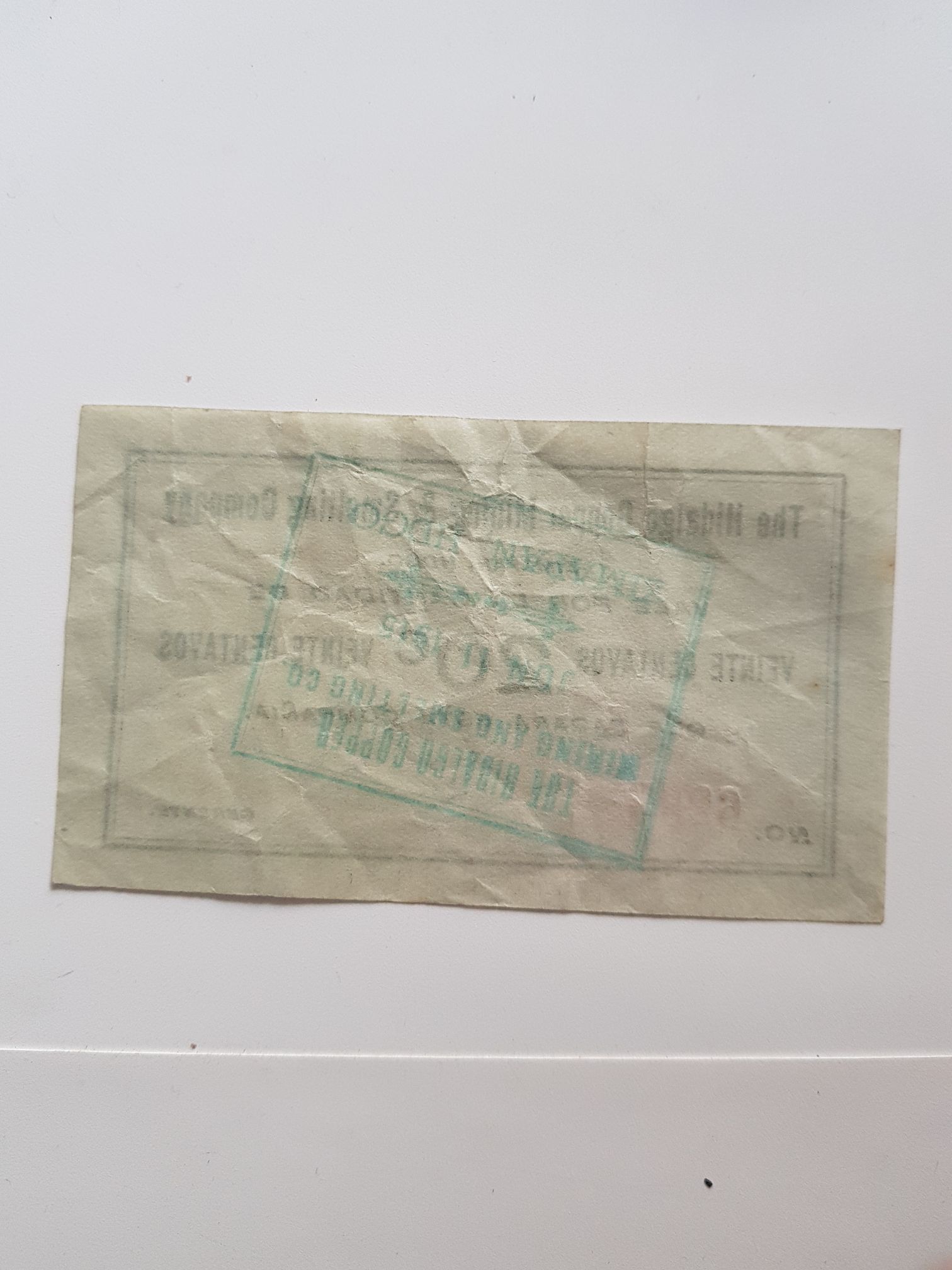 Vale .20 Centavos The Hidalgo Cooper Mining & Smelting Company  coin collectible - Main Image 2