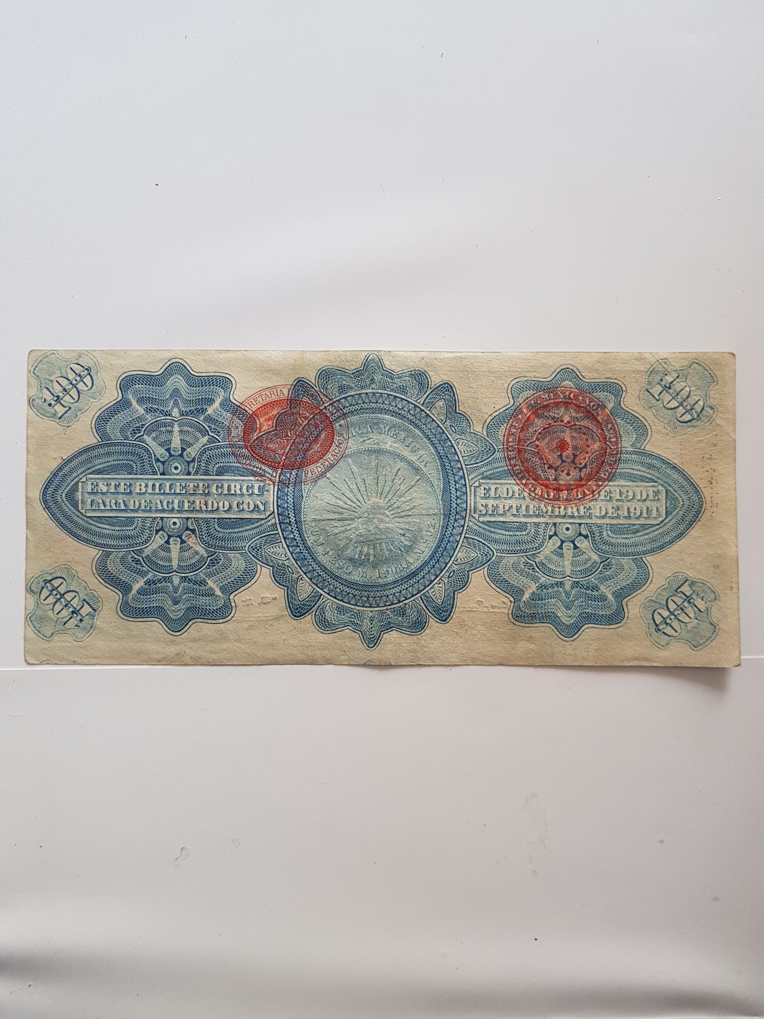 Billete De 100 Pesos Gobierno Provisional De México  coin collectible - Main Image 2