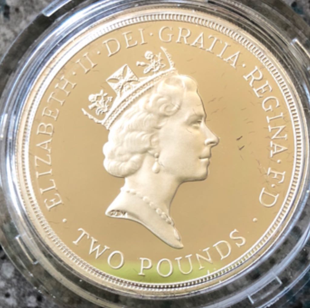 1995 £2 United Nations  coin collectible - Main Image 2