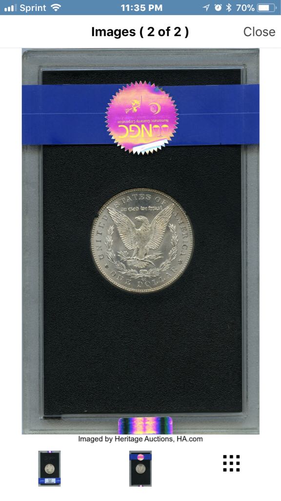 1883-CC Morgan Dollar  coin collectible - Main Image 2