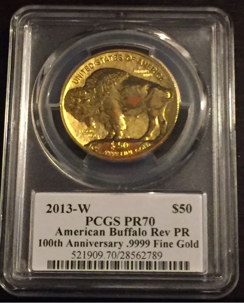 2013 W Reverse Proof American Buffalo  coin collectible - Main Image 2