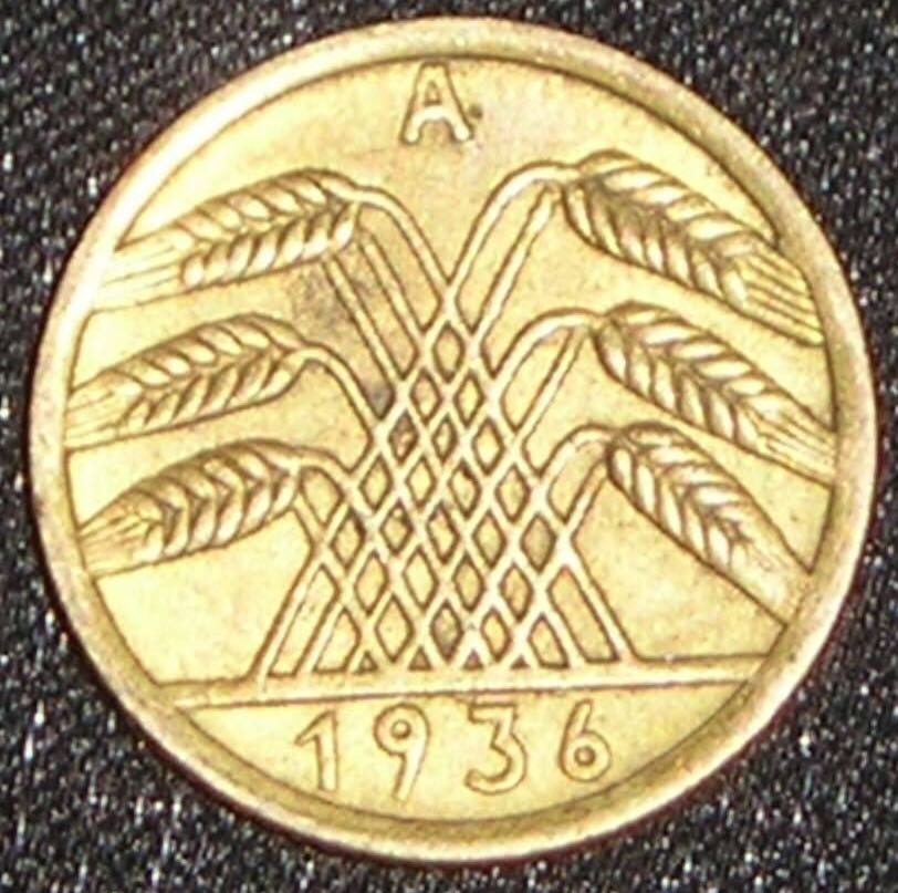 German 5 Reichspfennig 1936  coin collectible - Main Image 2