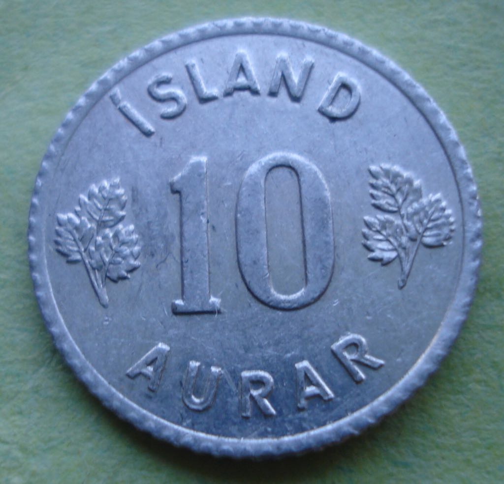 Iceland 10 Aurar 1961  coin collectible - Main Image 2