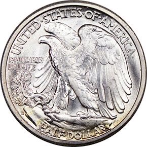 Walking Liberty Half Dollar 1941.D  coin collectible - Main Image 2