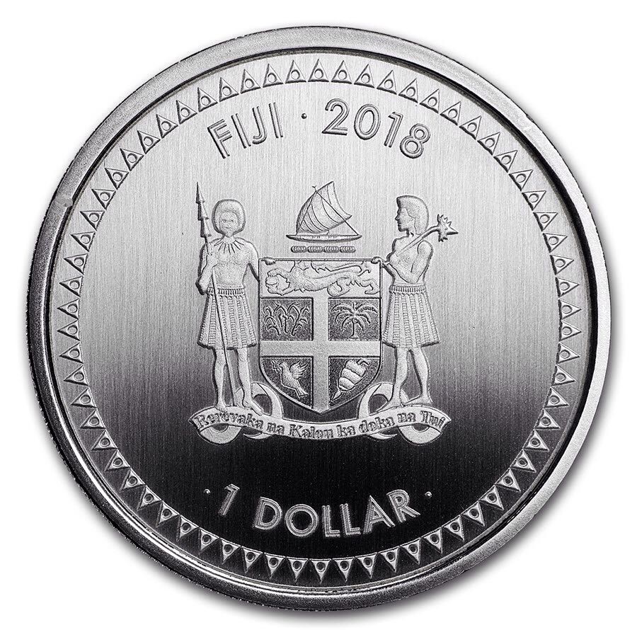 Fiji 1 Oz Silver Mermaid Rising  coin collectible - Main Image 2