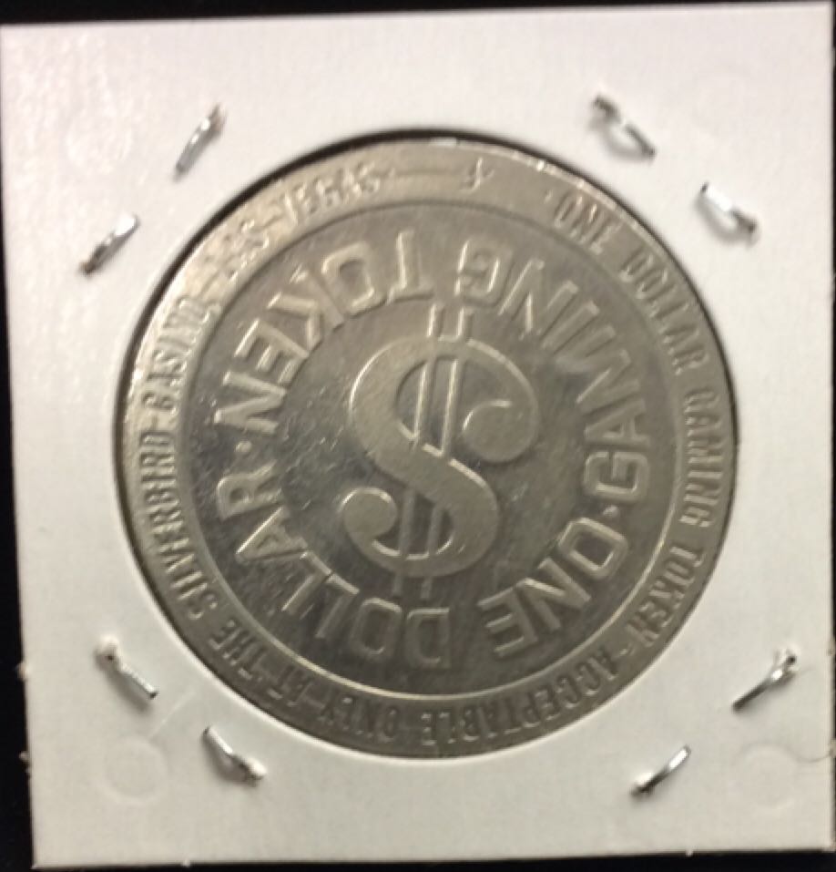 1979 Las Vegas $1 Silverbird Casino Token  coin collectible - Main Image 2