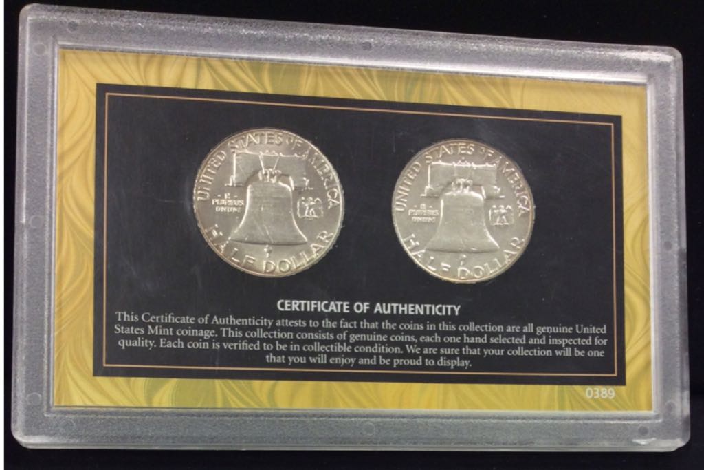 1948 & 1963 First & Last Franklin Half Dollar Collection  coin collectible - Main Image 2