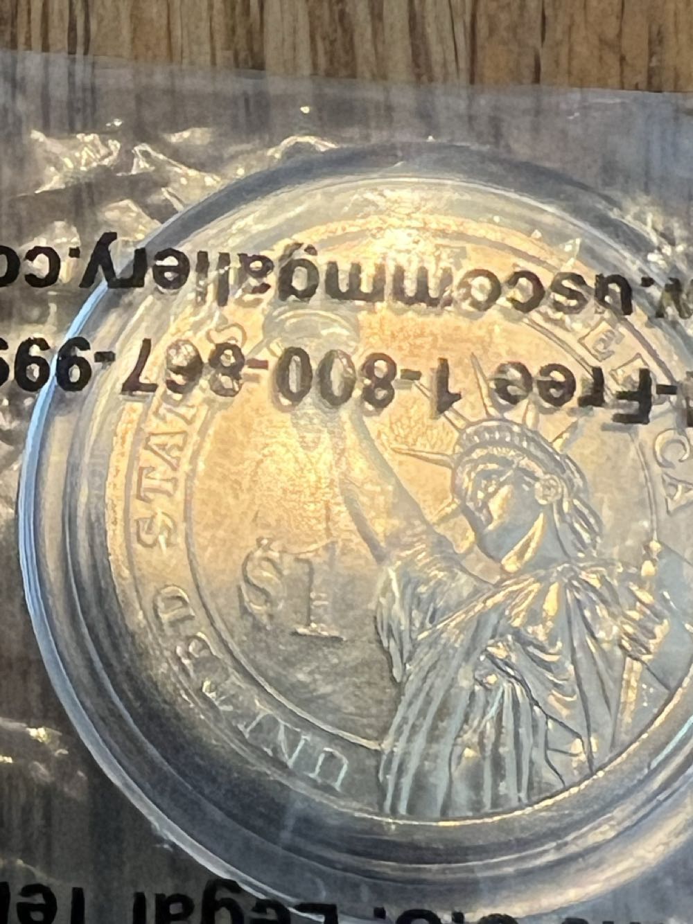 2007 American George Washinton Presidential Dollar  coin collectible - Main Image 3