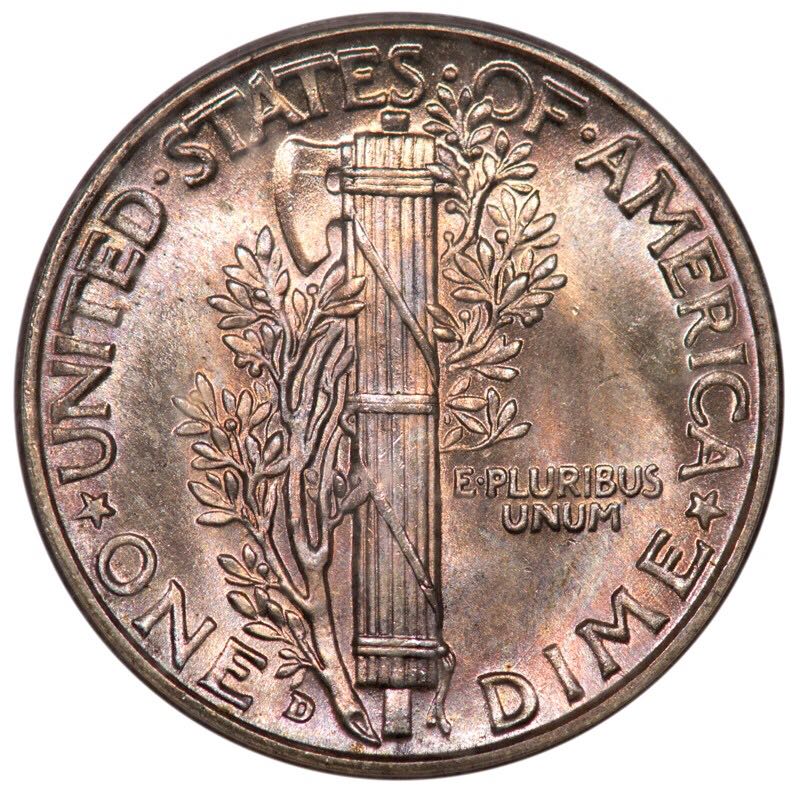 1934 D Mercury Dime  coin collectible - Main Image 2