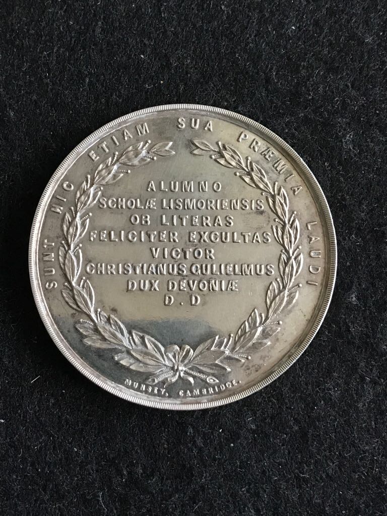 Lismore College, Duke of Devonshire Literary Prize Medal  coin collectible - Main Image 2