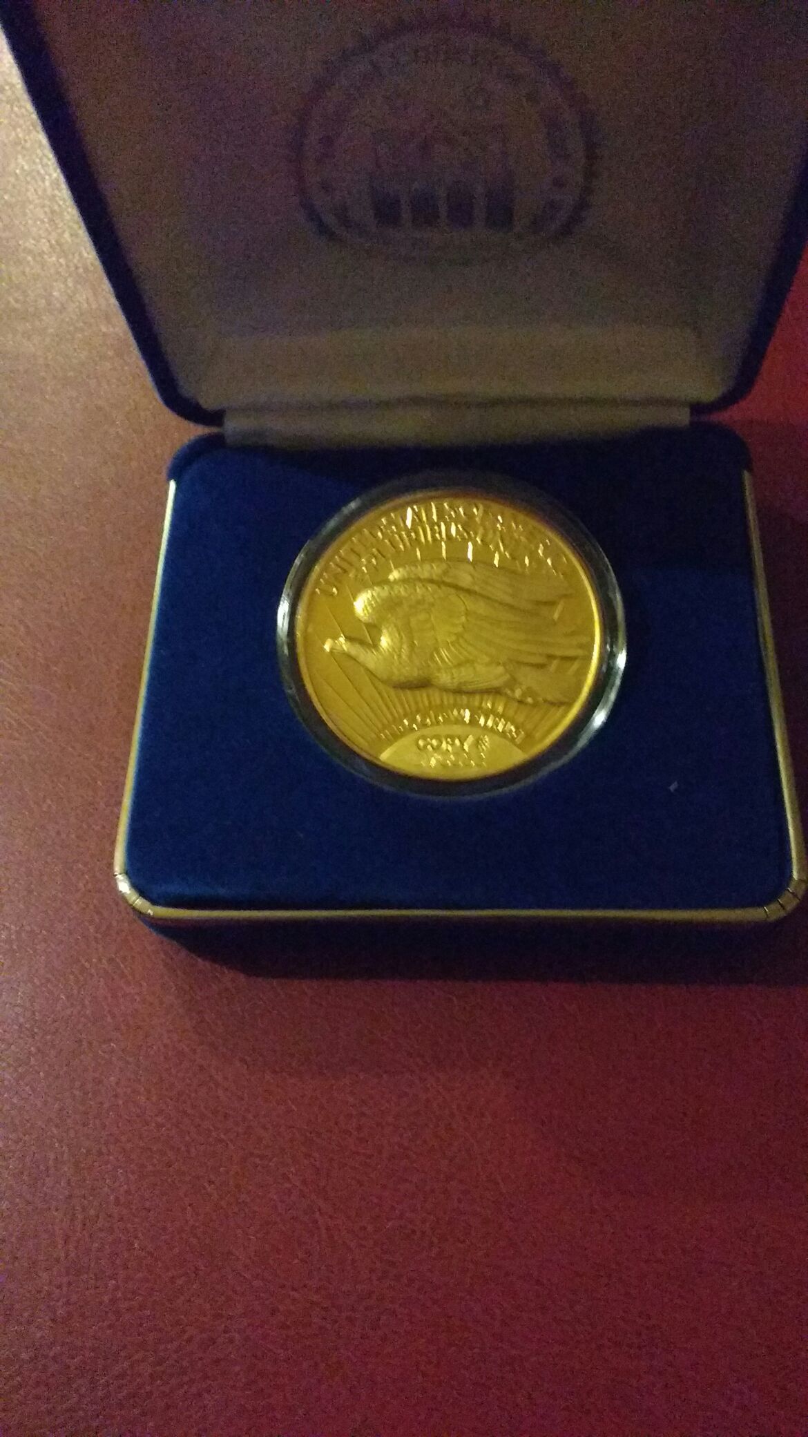 1933 Copy # DM0053 NCM Gold Plated Standing Liberty  coin collectible - Main Image 2