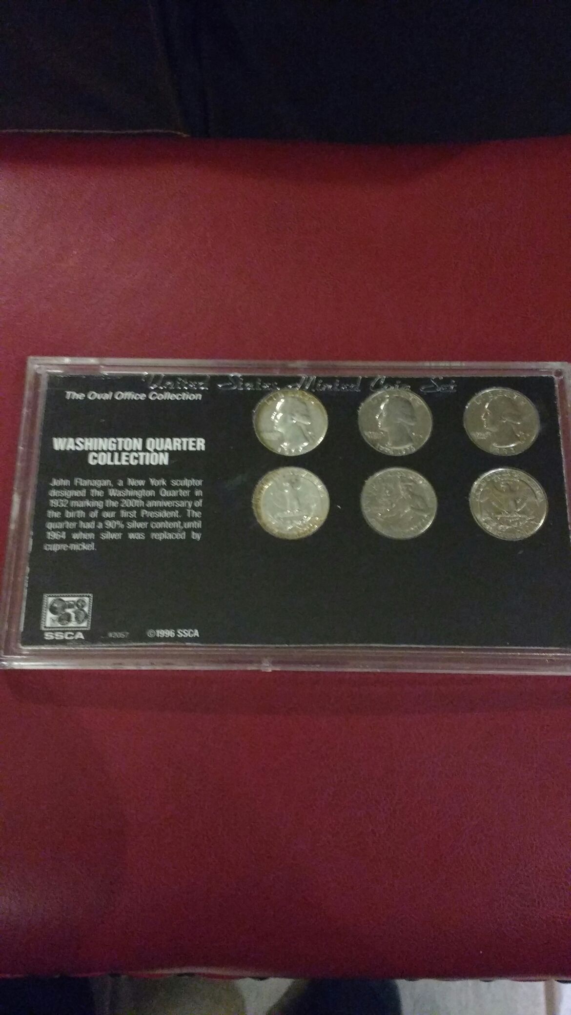 1932/1993 Oval Office Collection Washington Quarters  coin collectible - Main Image 2