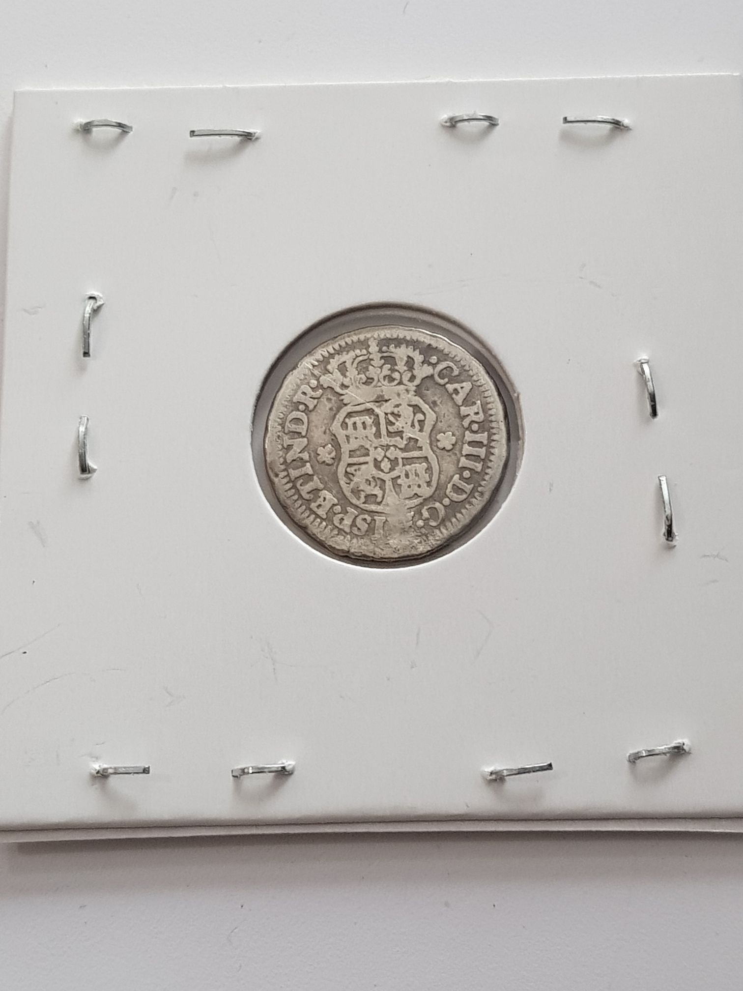 1/2 Real Carolus III  coin collectible - Main Image 2