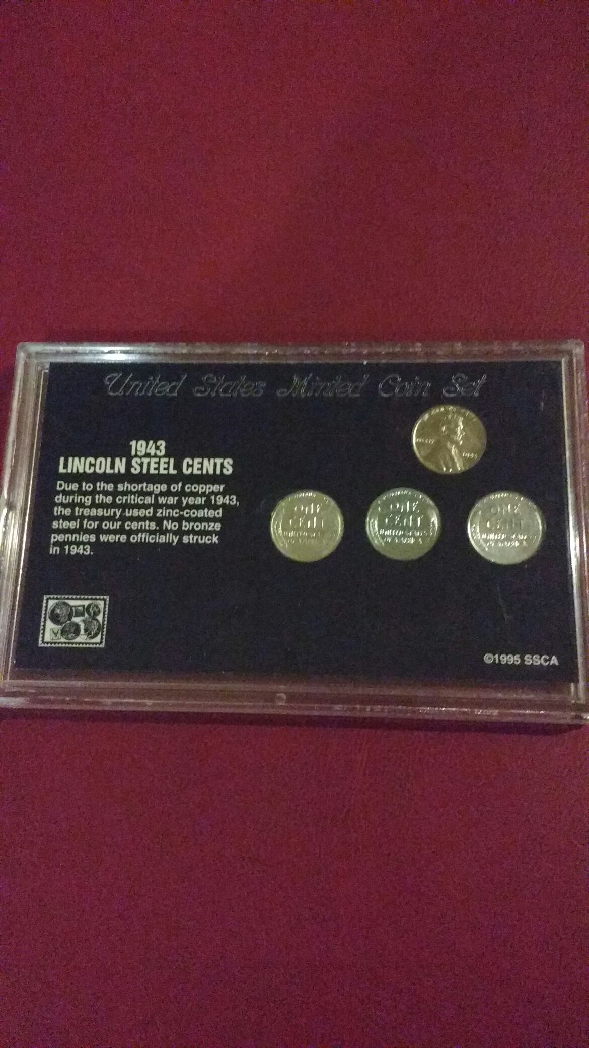 1943 Lincoln Steel Cents Emergency Issue  coin collectible - Main Image 2