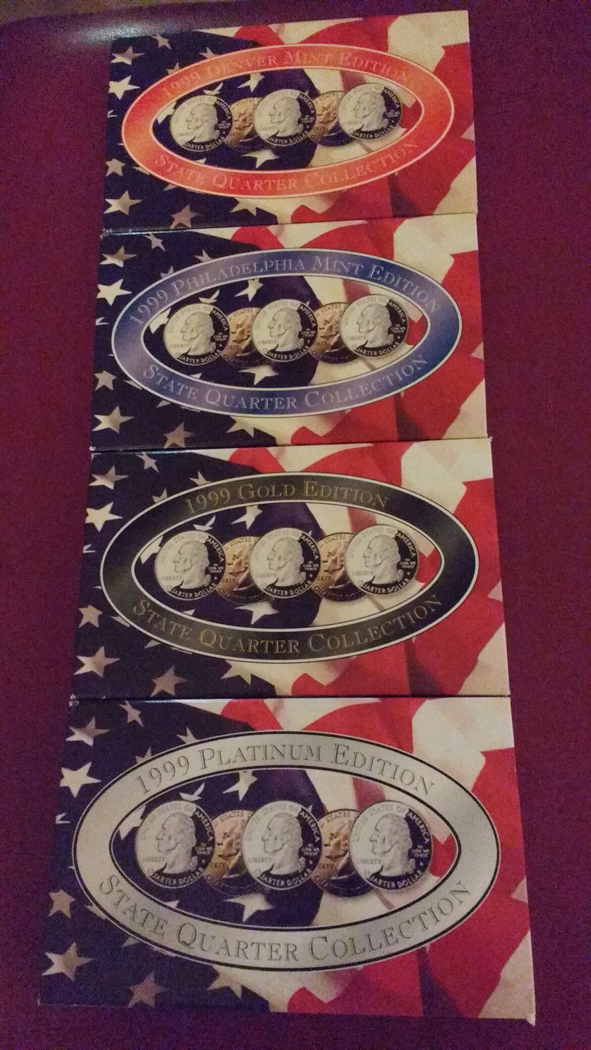 1999 Denver, Philadelphia, Gold, Platinum  coin collectible - Main Image 2