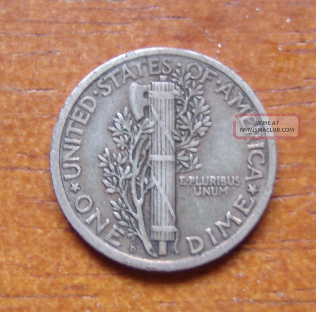 1924 D Mercury Dime  coin collectible - Main Image 2