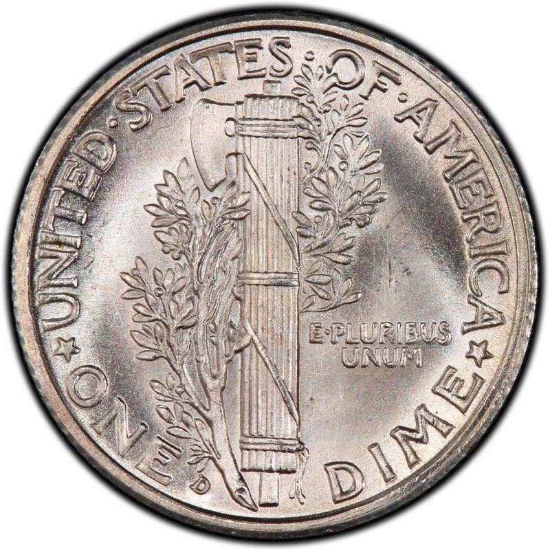 1938 D Mercury Dime  coin collectible - Main Image 2