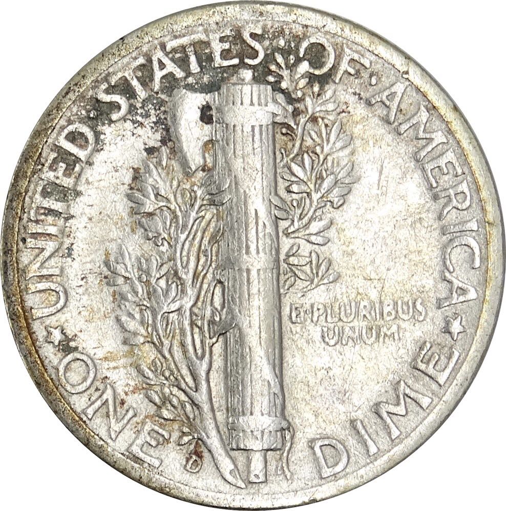 1944 D Mercury Dime  coin collectible - Main Image 2