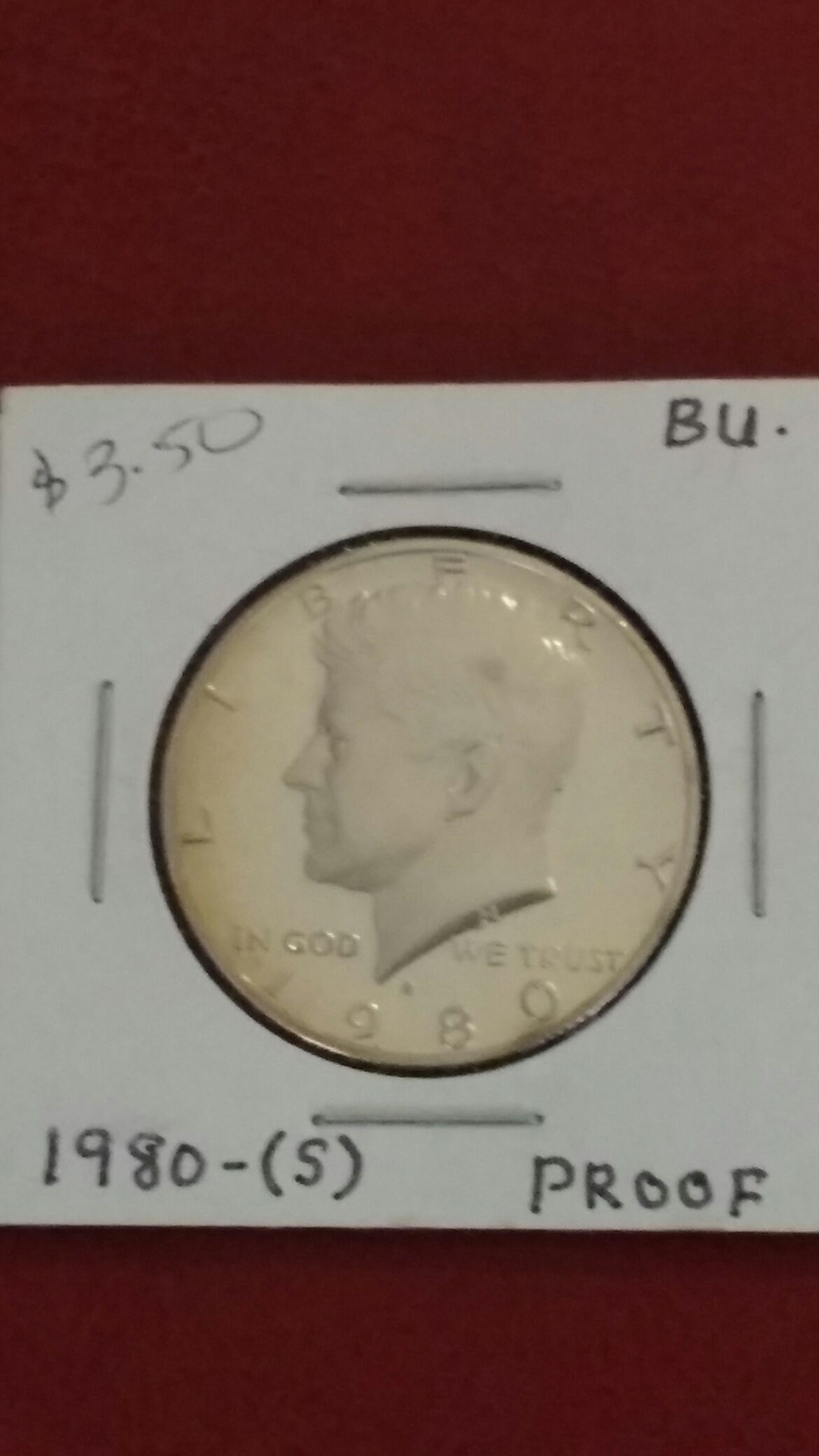 1980 S Kennedy Half Dollar coin collectible - Main Image 1