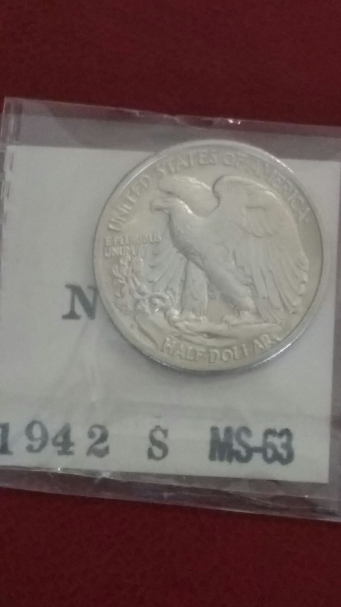 1942 S $1/2 Walking Liberty Blanchard Graded MS-63  coin collectible - Main Image 2