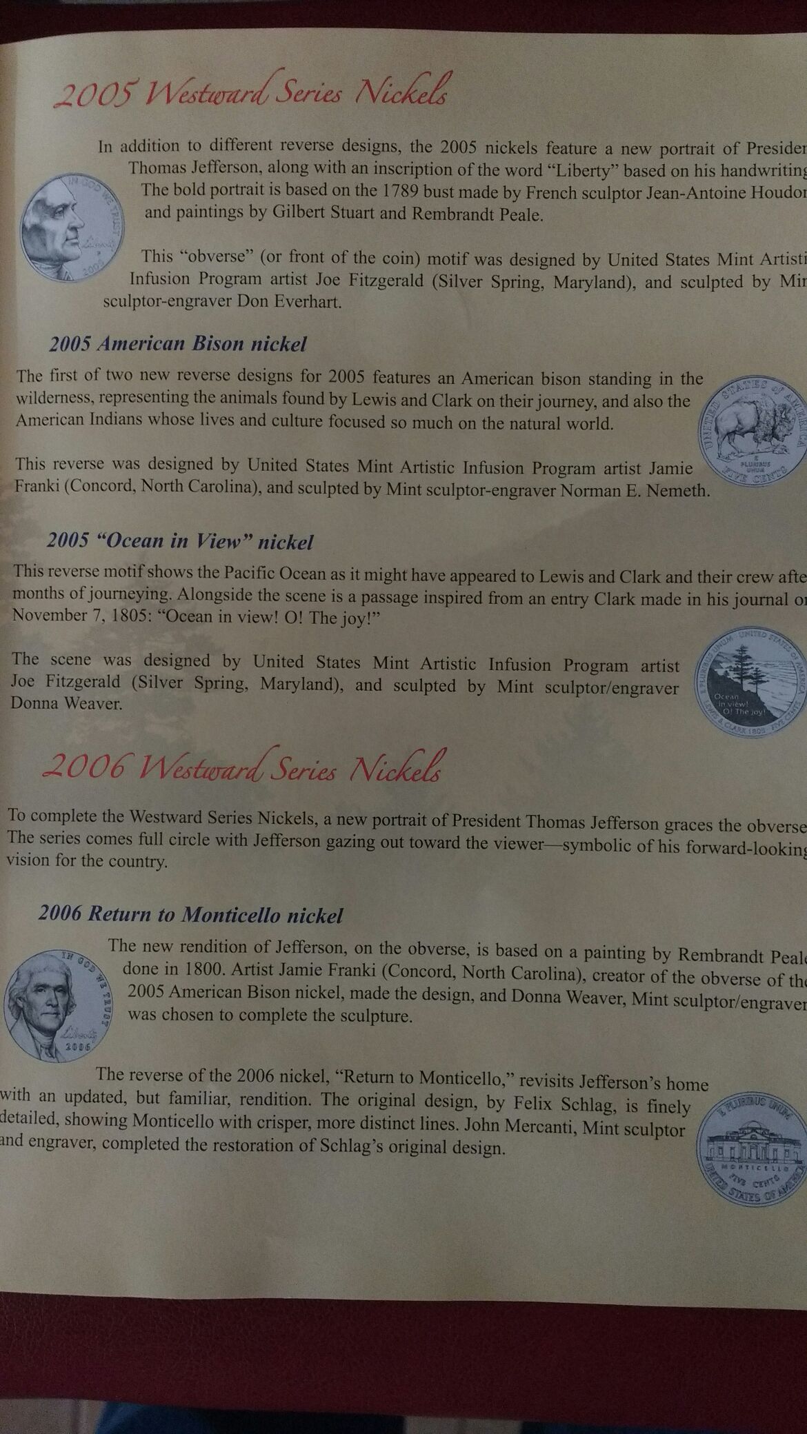 2004 2005 Westward Series Nickles  coin collectible - Main Image 2