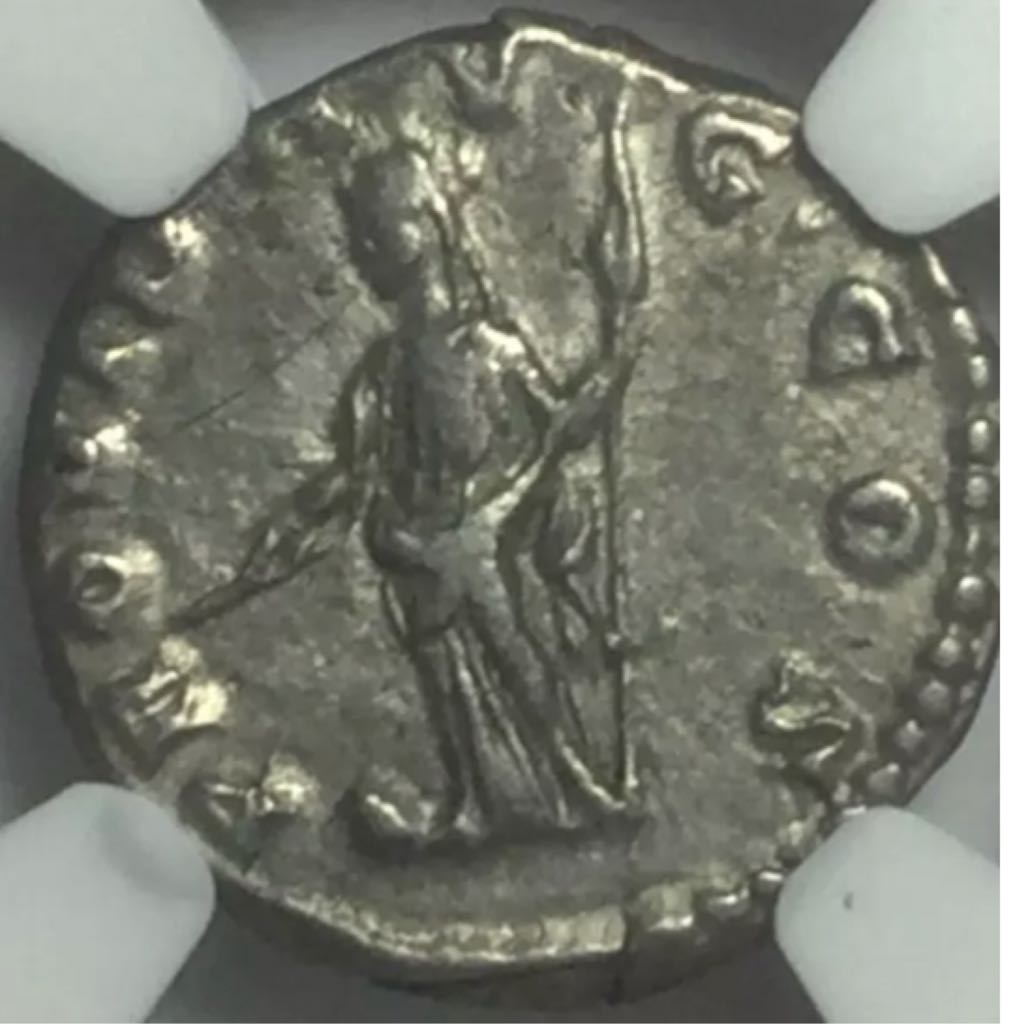 Clodius Albinus Denarius (as Caesar) (NGC)  coin collectible - Main Image 2