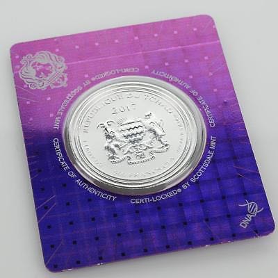 Republic Of Chad Deathstalker Scorpion With Red Skull Privy  coin collectible - Main Image 2