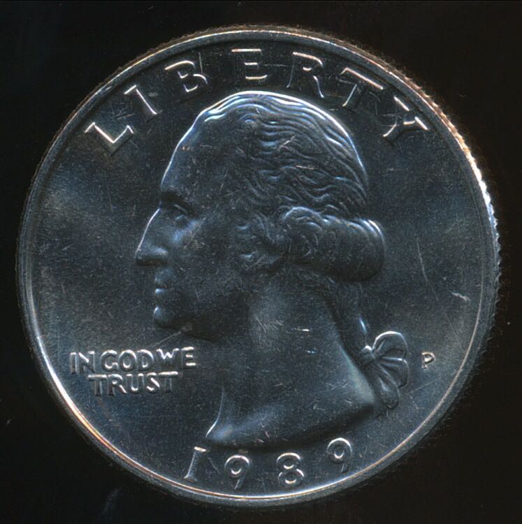 1989 Washington Quarter  coin collectible - Main Image 1