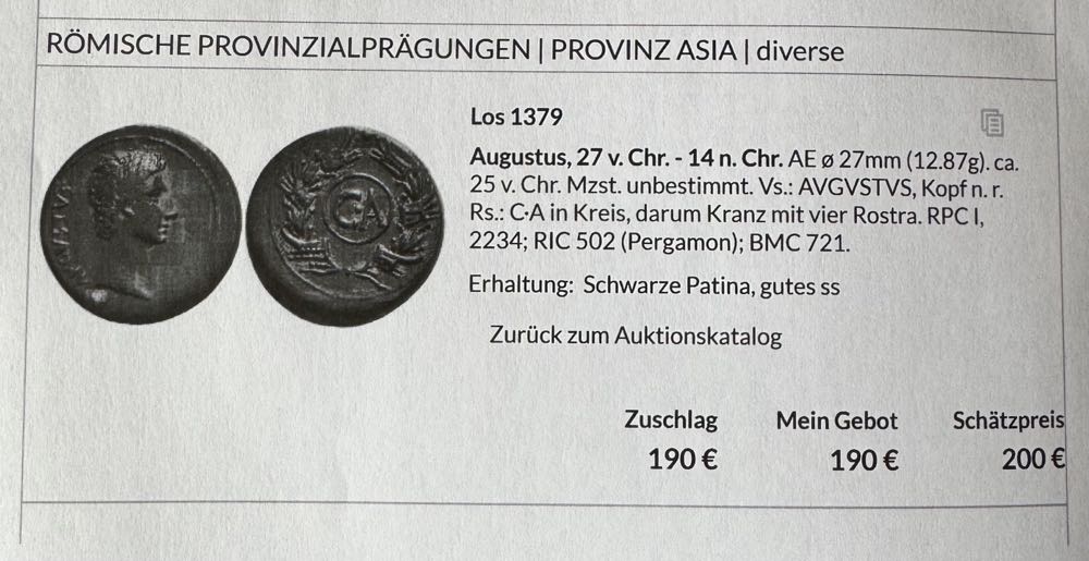 Augustus As (Under Tiberius)  coin collectible - Main Image 3