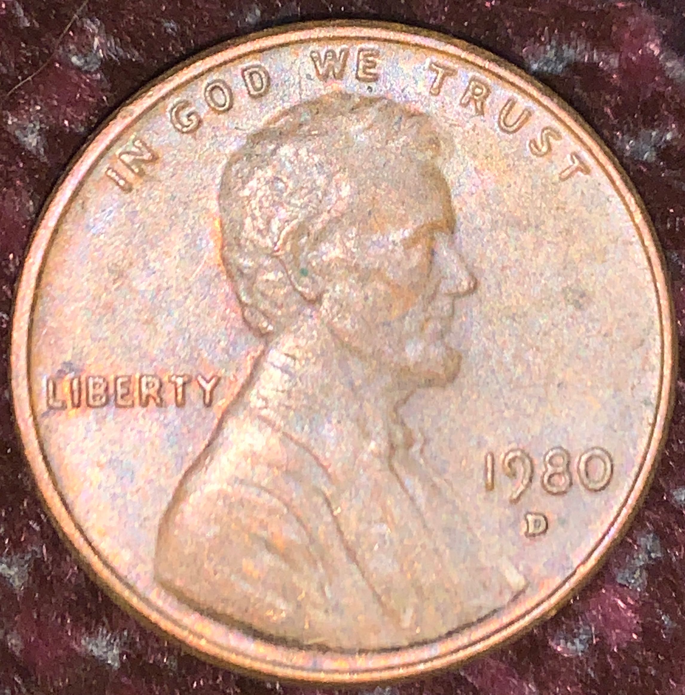 Lincoln Memorial Cent 1980  coin collectible - Main Image 2