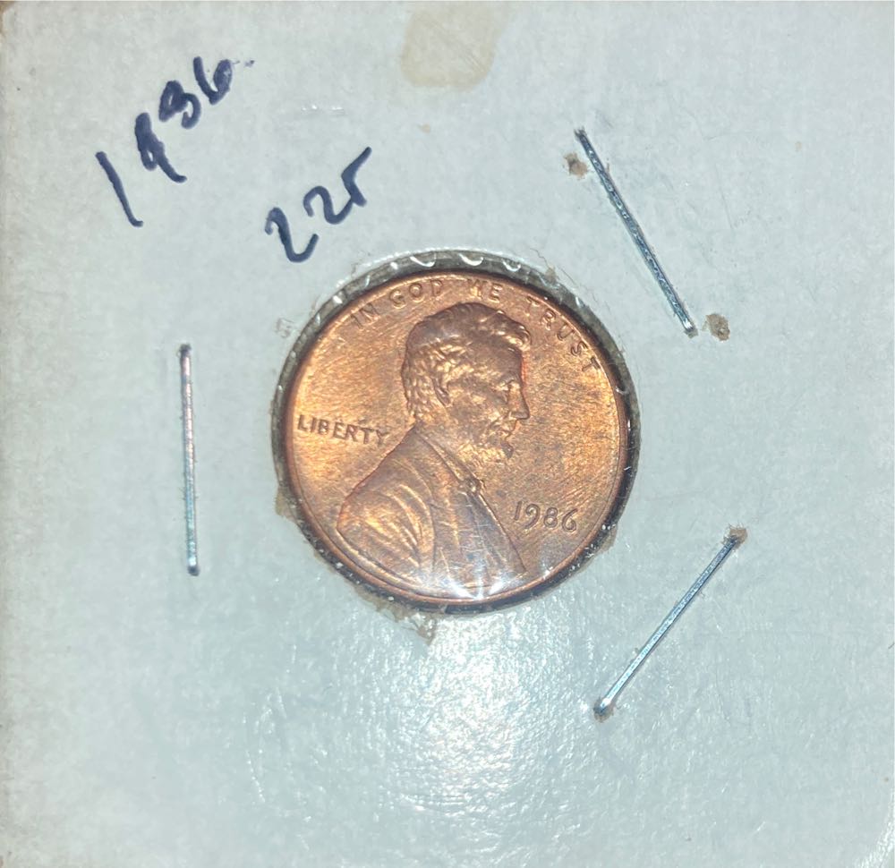 1986 Lincoln Memorial Cent P D  coin collectible - Main Image 3