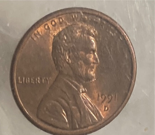 1991 D Lincoln Memorial Cent  coin collectible - Main Image 2
