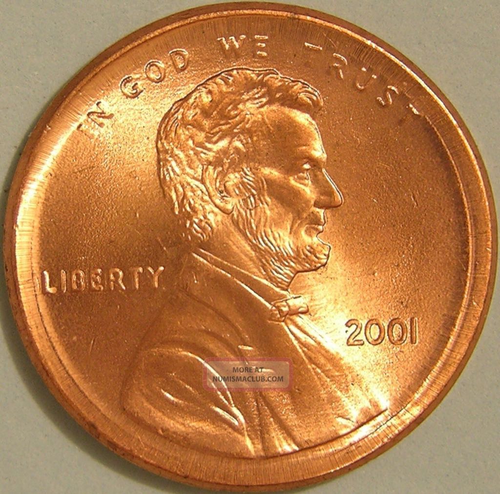 2001 Lincoln Memorial Cent  coin collectible - Main Image 1