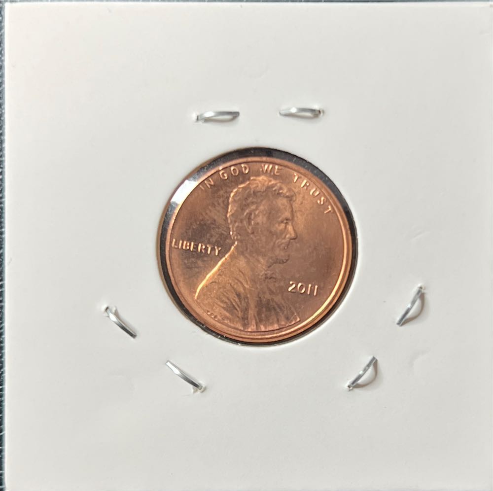 2011 Lincoln Shield Cent  coin collectible - Main Image 2