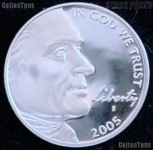 Jefferson Nickel- Proof Bison  coin collectible - Main Image 2