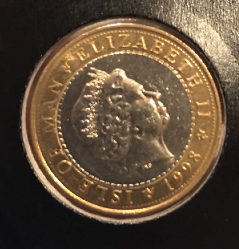 IOM: 1998 2 pound Cars  coin collectible - Main Image 2