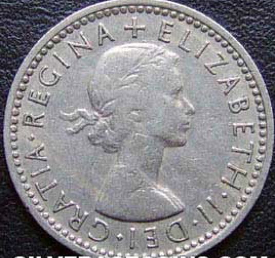1961 British Six Pence Coin  coin collectible - Main Image 2