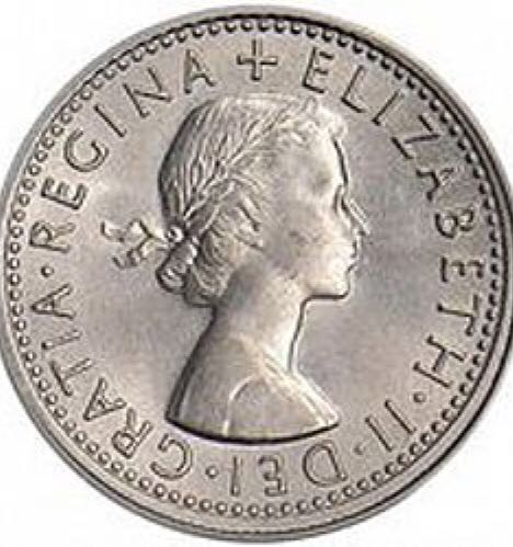 1964 British 6 Pence  coin collectible - Main Image 2
