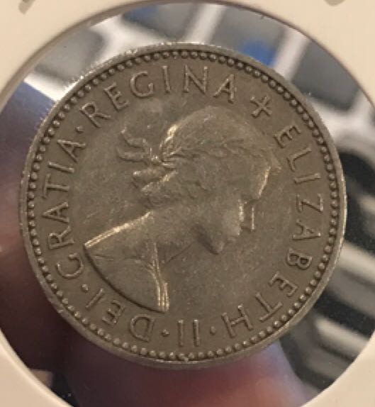 Old 1955 1 Shilling  coin collectible - Main Image 2